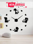 Beauty salon clock 3D DIY Makeup Wall Clock For Girls