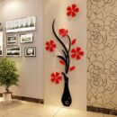 Vase Shape 3D Acrylic Wall Art